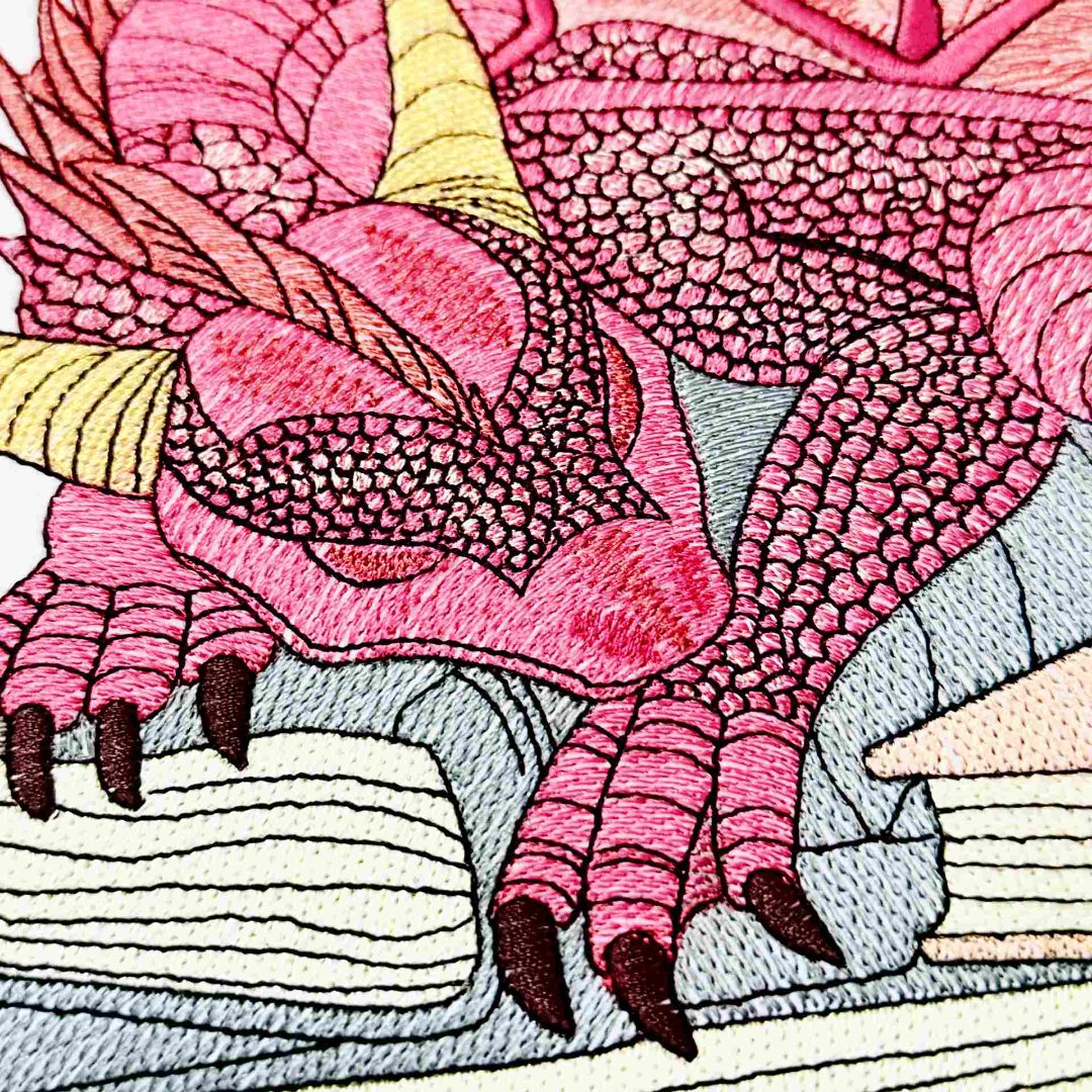 Horned Dragon on Books Horned Dragon on Books