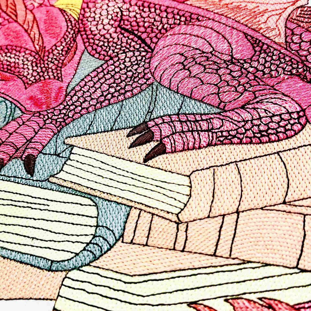 Horned Dragon on Books Horned Dragon on Books