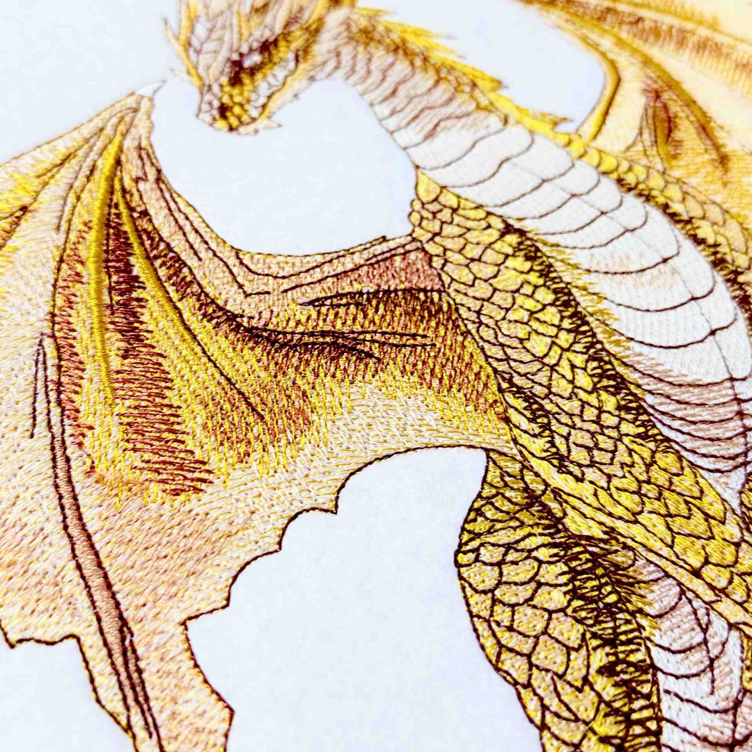 Gold Dragon on Terrain Gold Dragon on Terrain