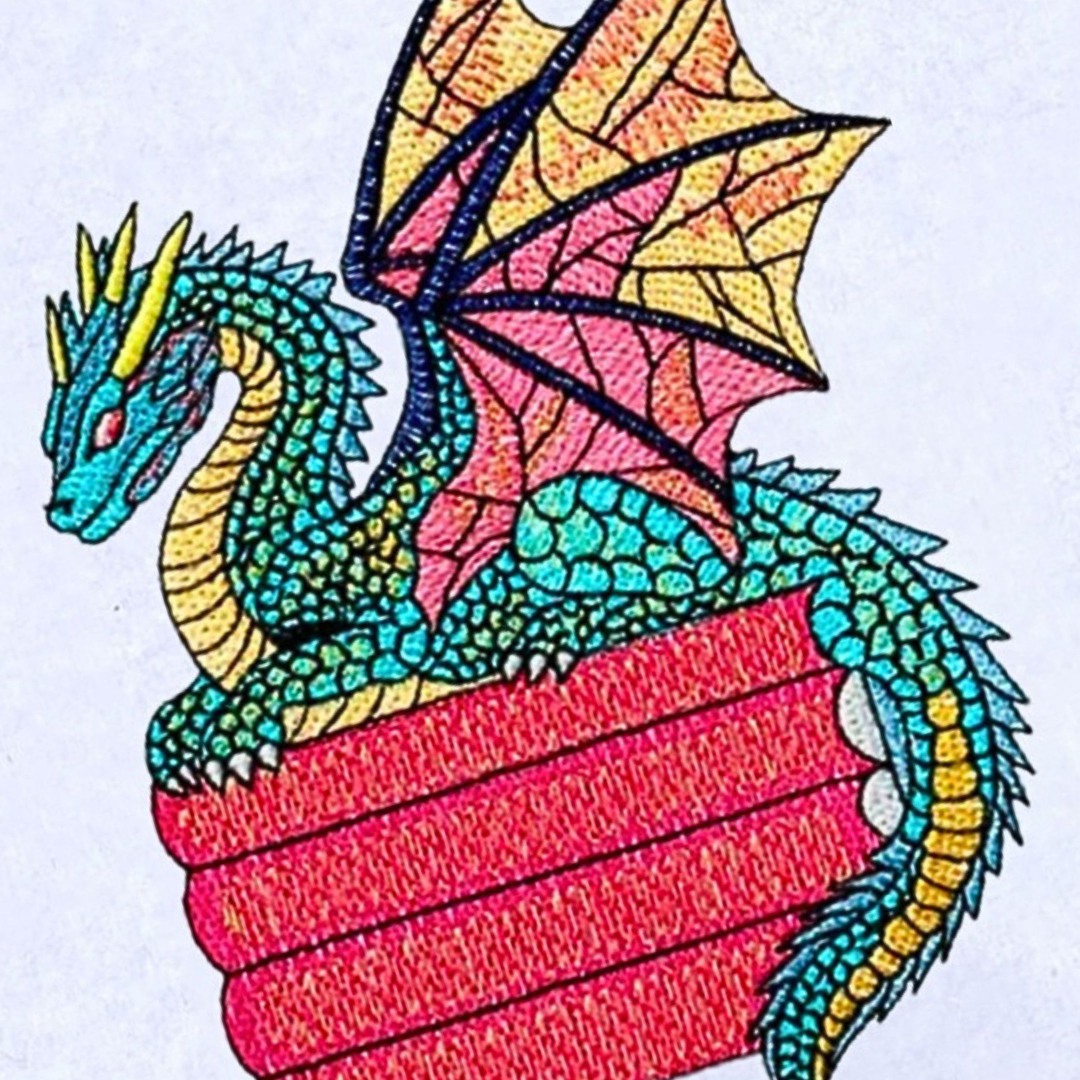 Baby Dragon on Books Baby Dragon on Books