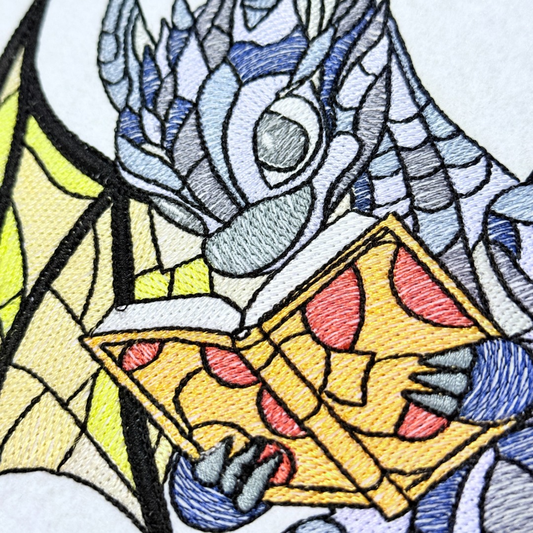 Studious Stained Glass Baby Dragon Studious Stained Glass Baby Dragon
