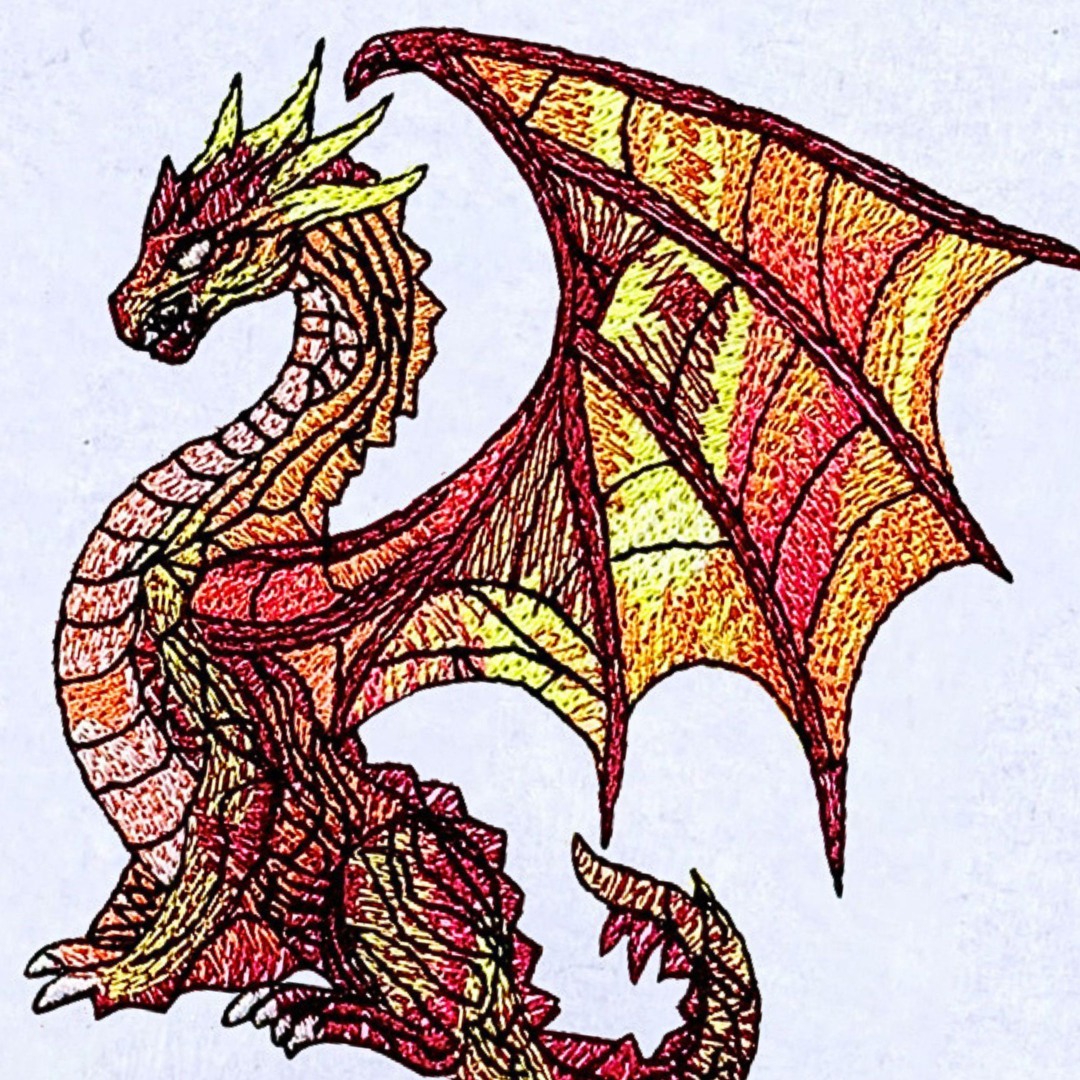 Large Winged Fire Dragon Large Winged Fire Dragon