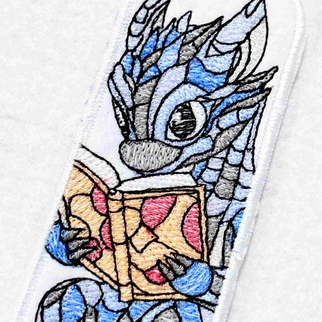 Studious Dragon ITH Bookmark