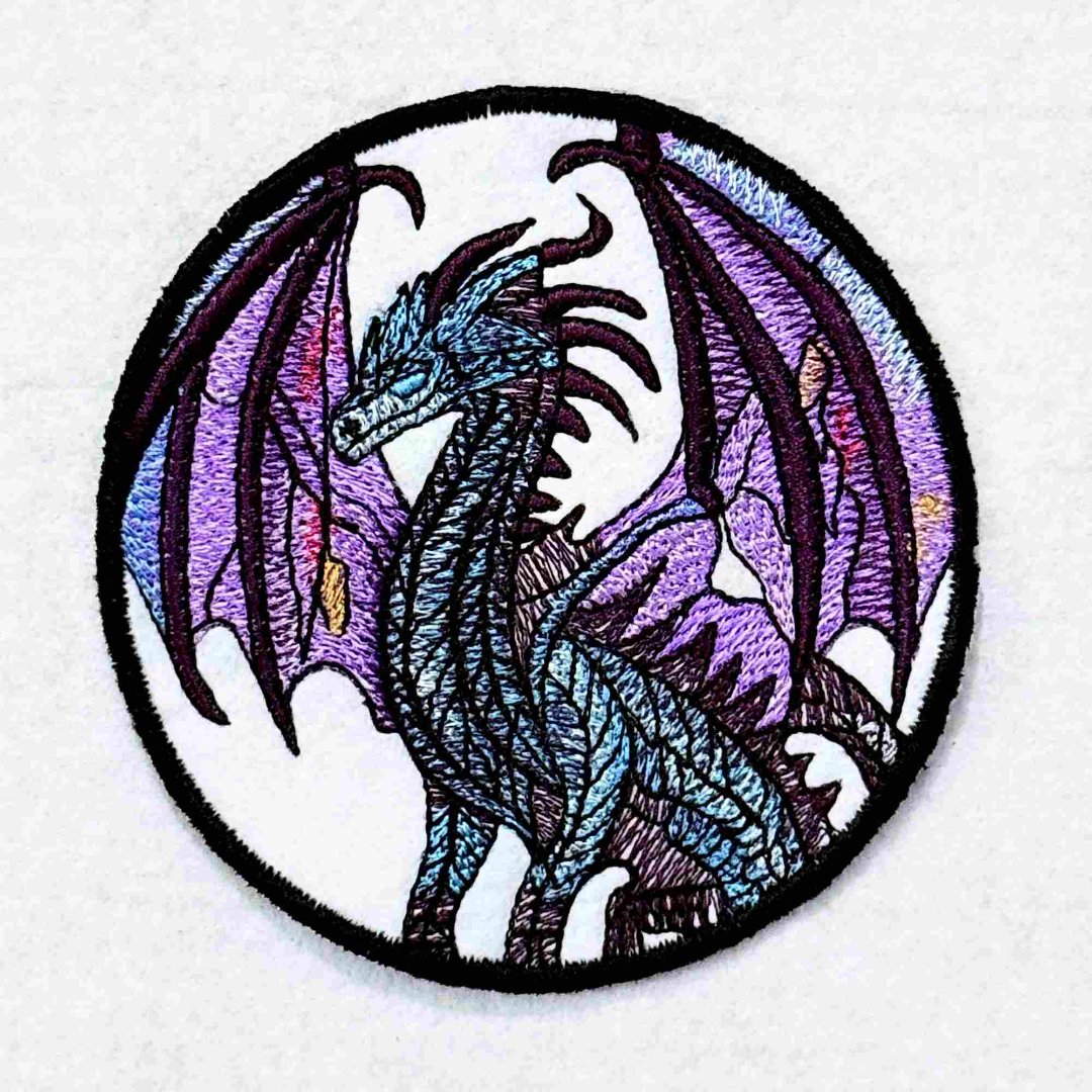 Stained Glass Dragon ITH Coaster