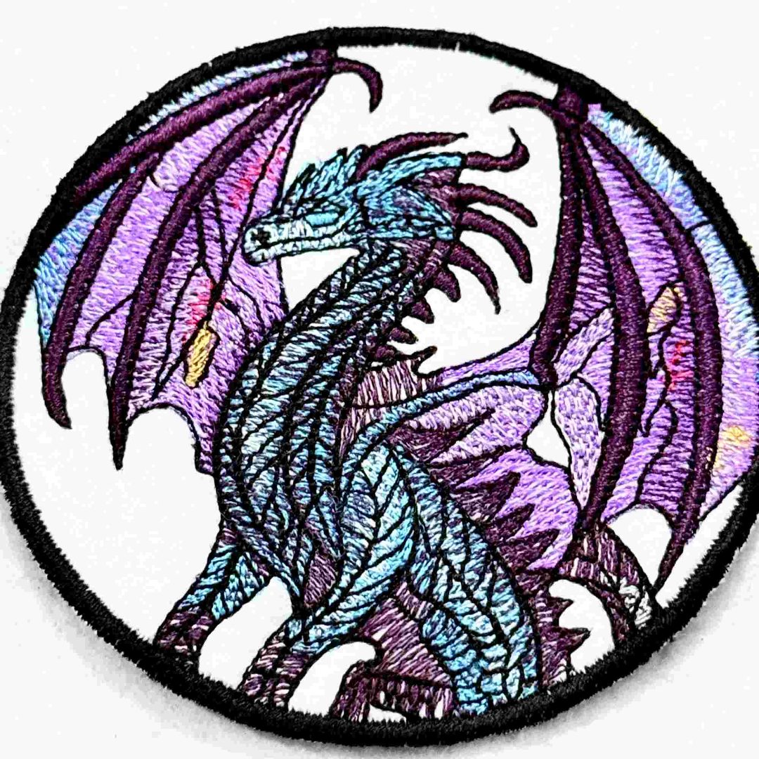 Stained Glass Dragon ITH Coaster
