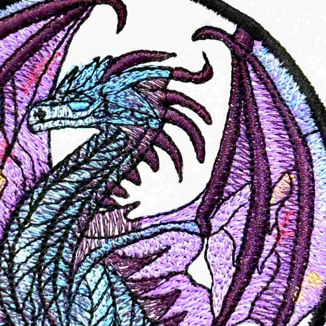 Stained Glass Dragon ITH Coaster