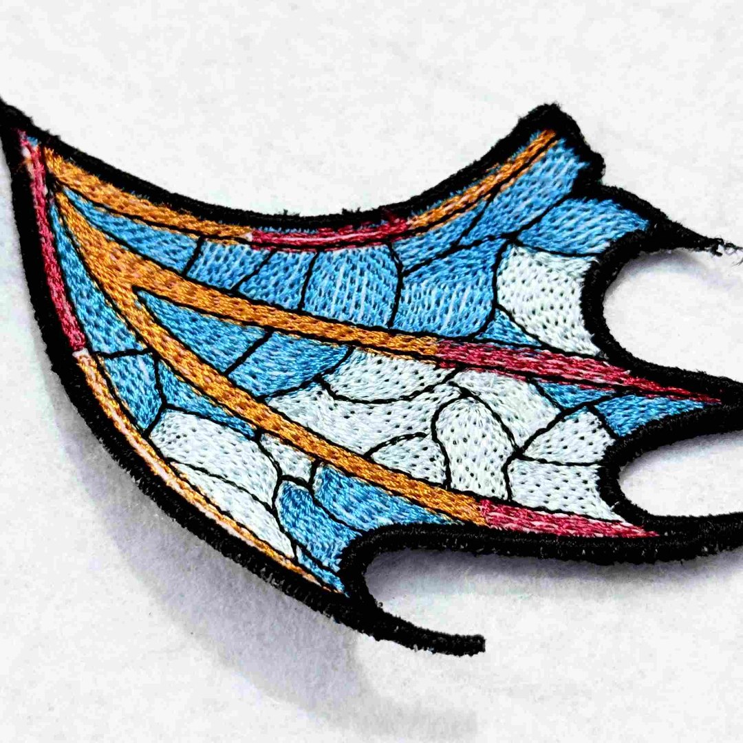 Stained Dragon ITH Shoe Wing