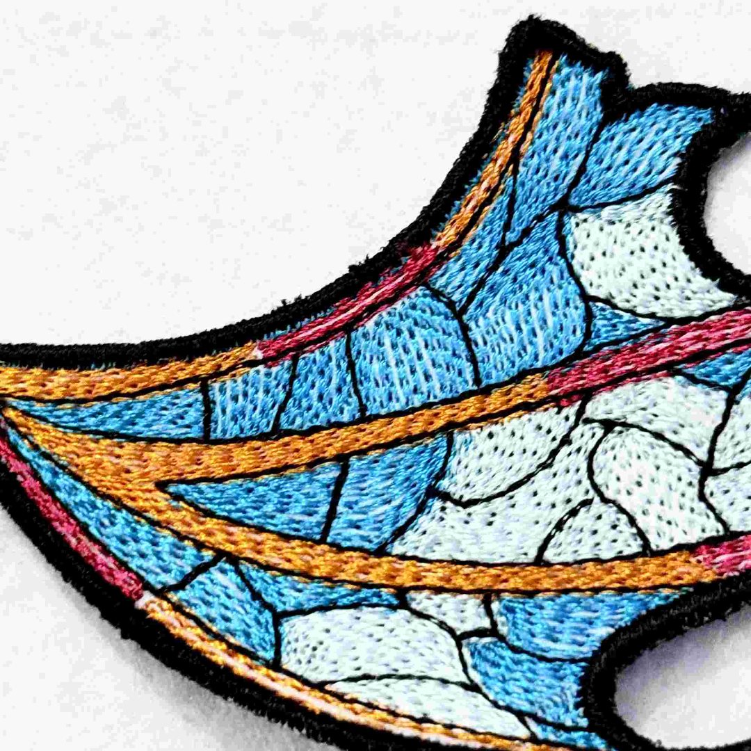 Stained Dragon ITH Shoe Wing