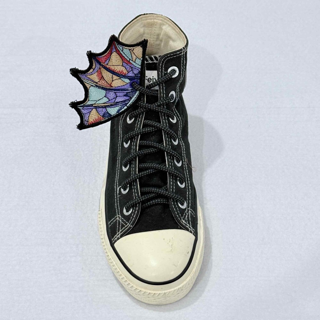 Stained Glass Dragon ITH Shoe Wing