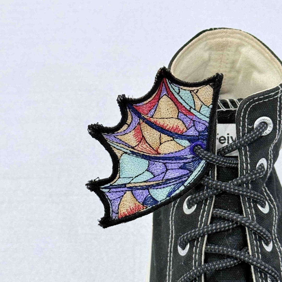 Stained Glass Dragon ITH Shoe Wing