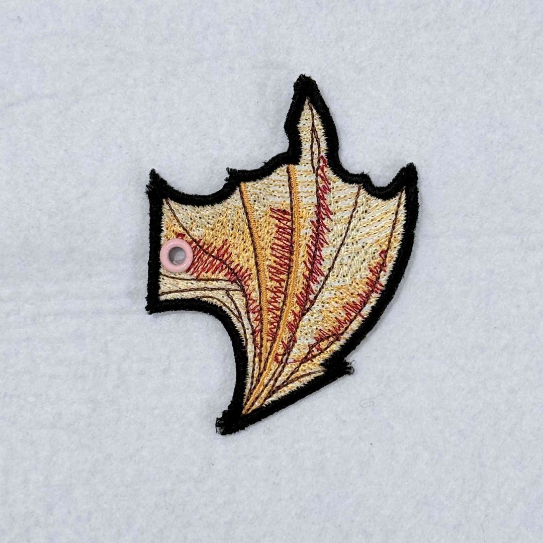 Gold Dragon ITH Shoe Wing