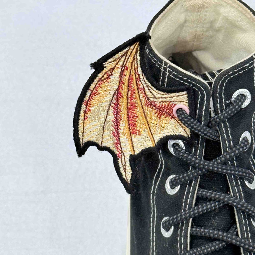 Gold Dragon ITH Shoe Wing