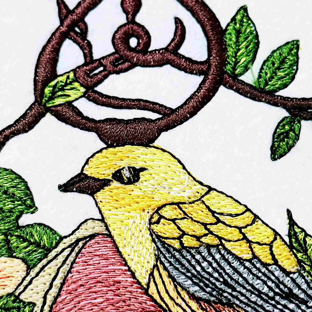 Bird On Floral Lantern Bird On Floral Lantern