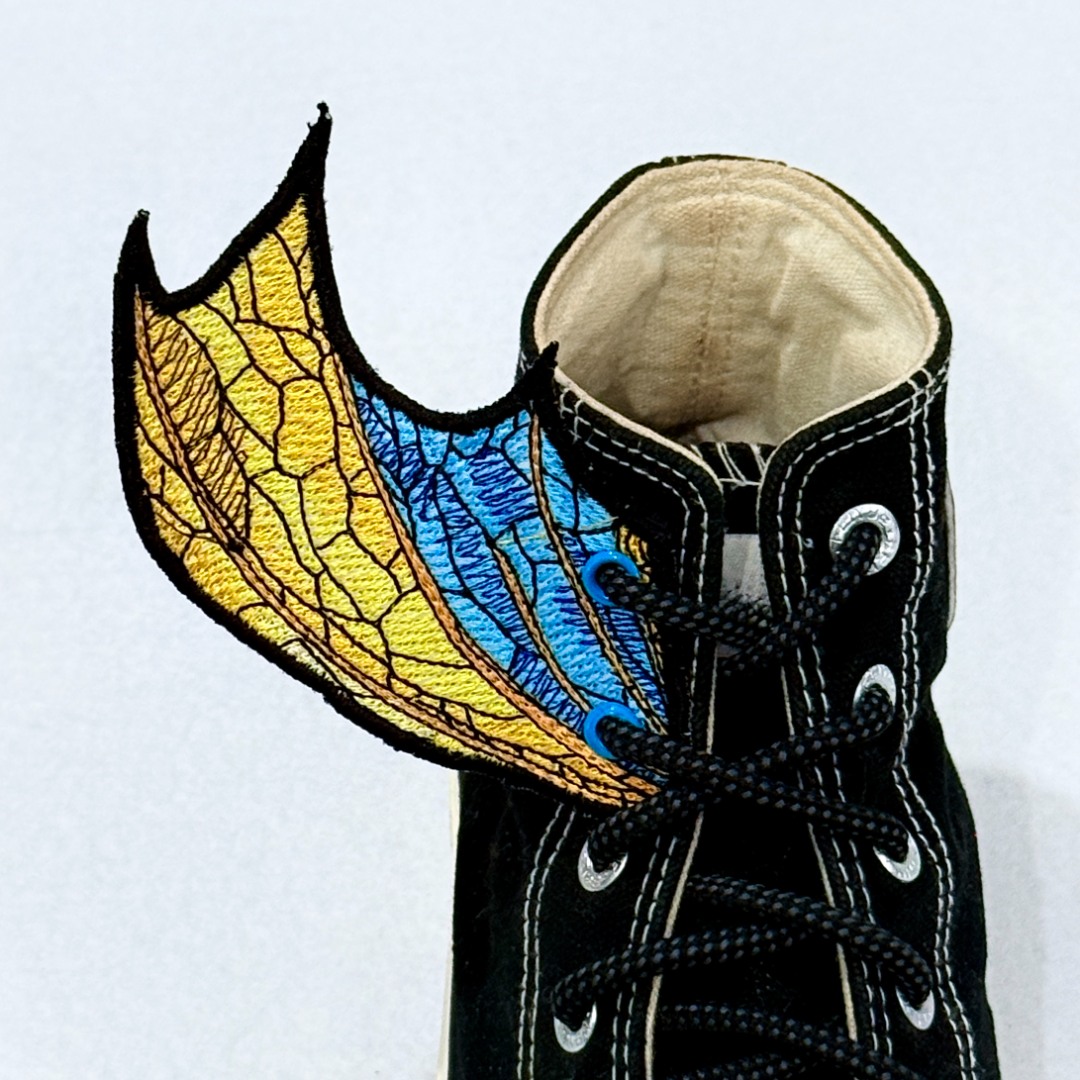 Gold Dragon ITH Shoe Wing