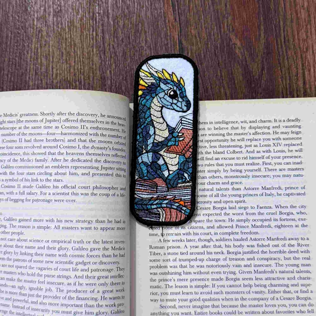 Studious Dragon ITH Bookmark