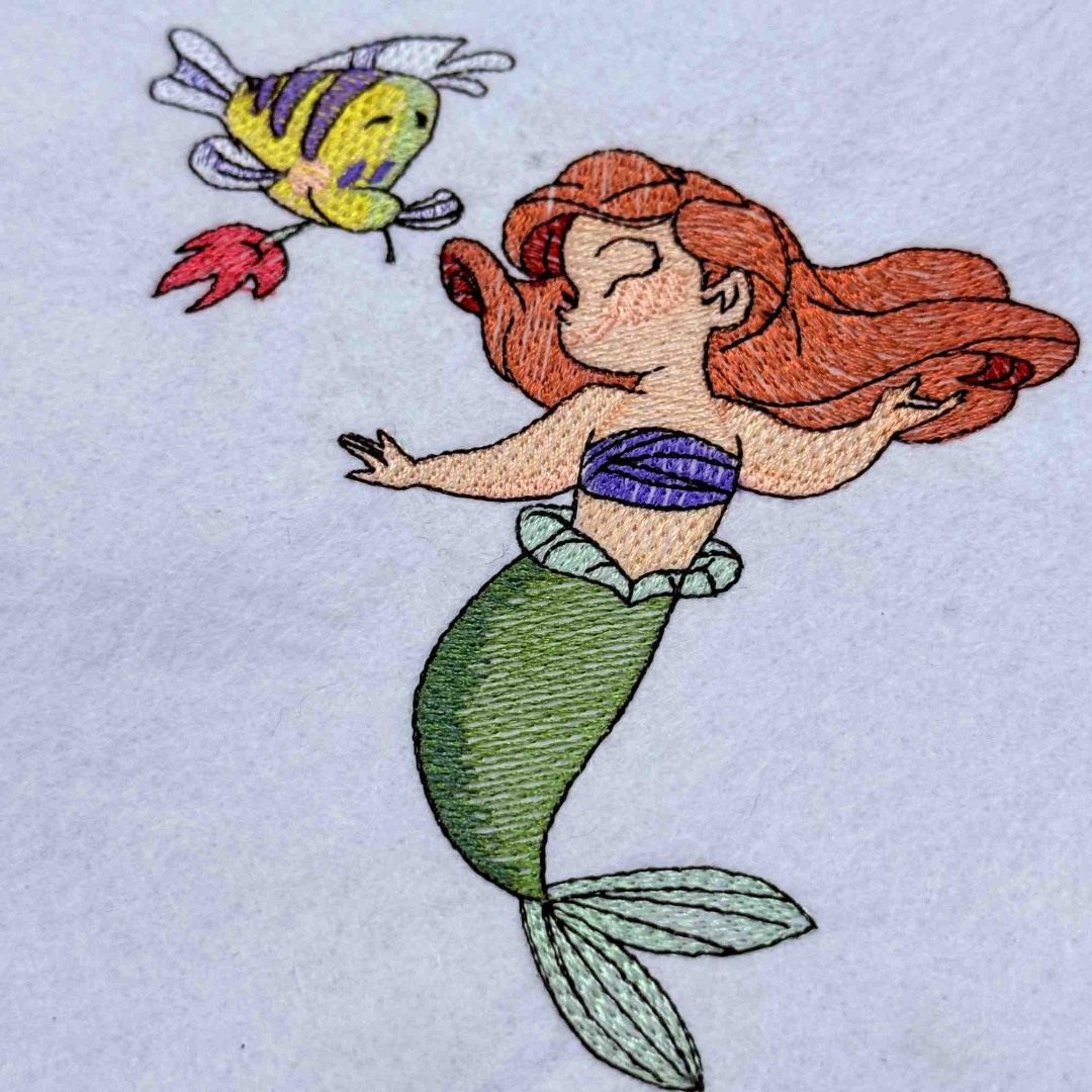 Mermaid Princess And Fish