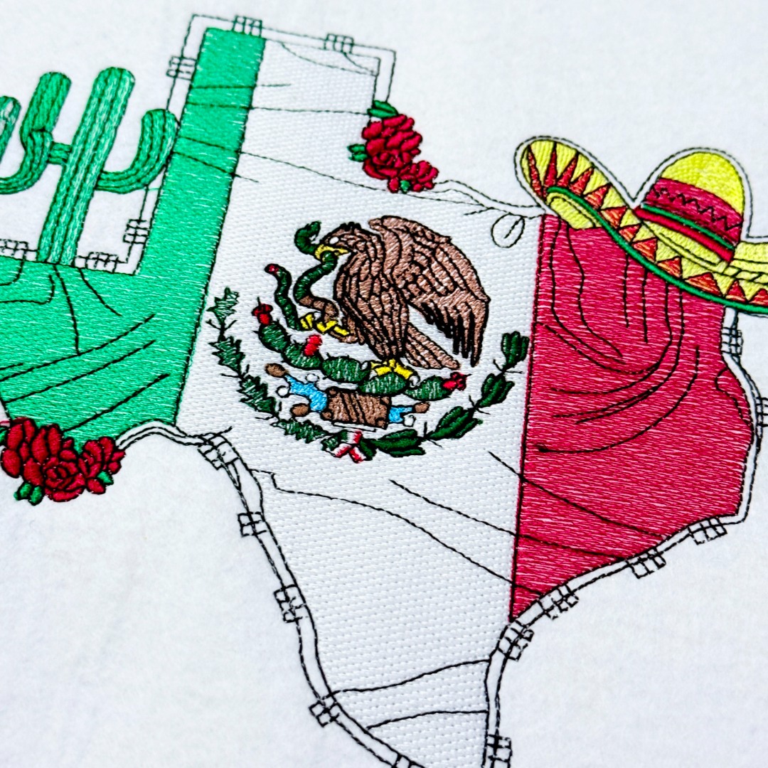 Mexico Flag and Map
