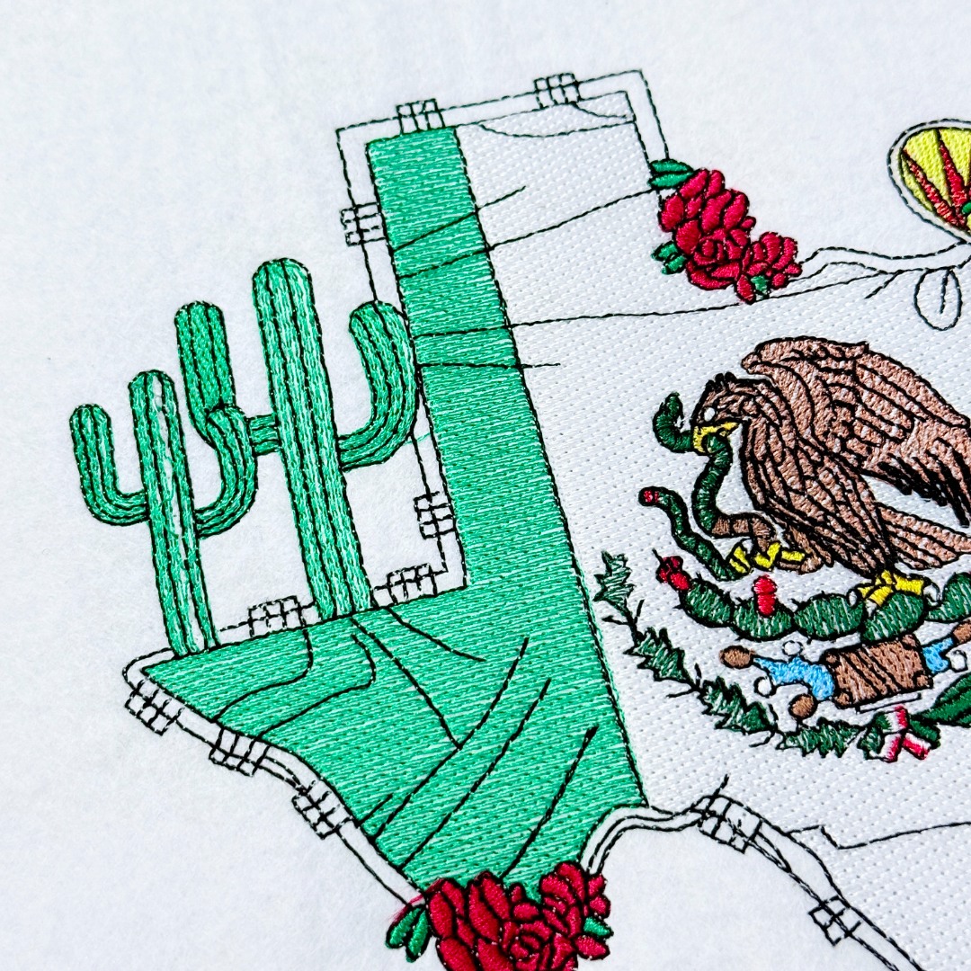 Mexico Flag and Map