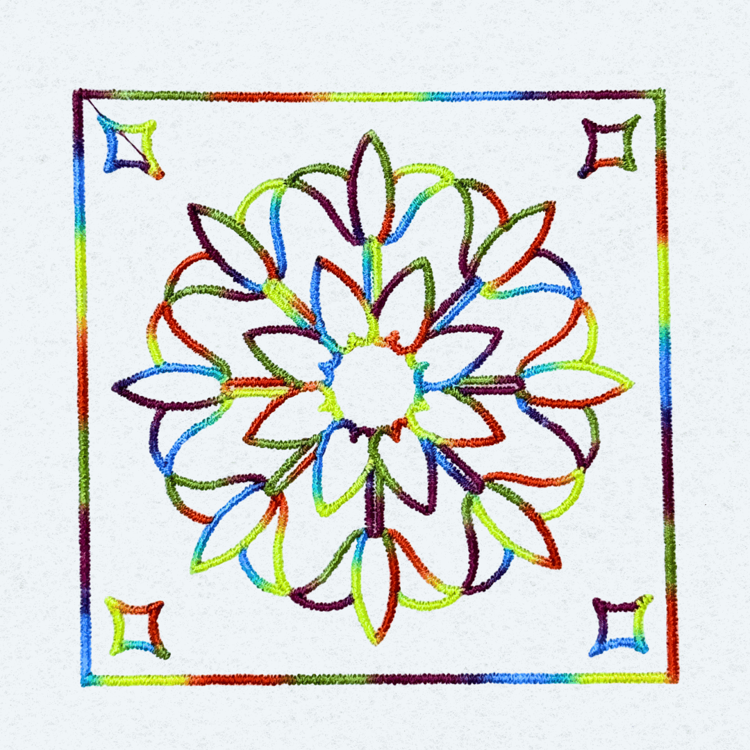 Floral Quilt Block