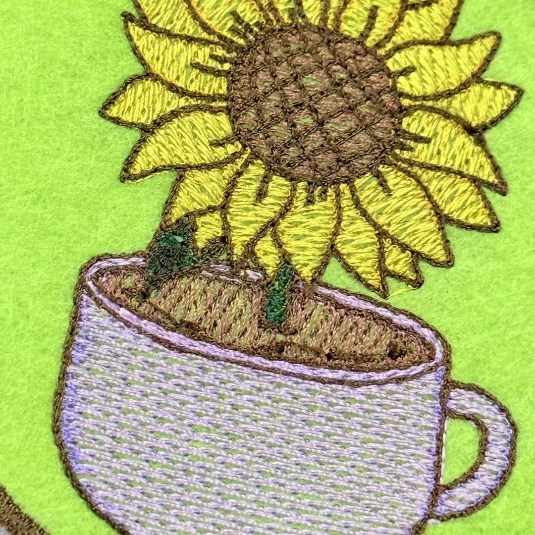 Sunflower Cup ITH Coaster