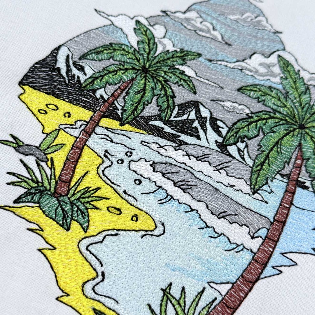 Palm Tree On Beach