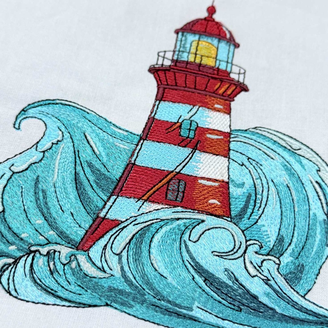 Light House In The Ocean