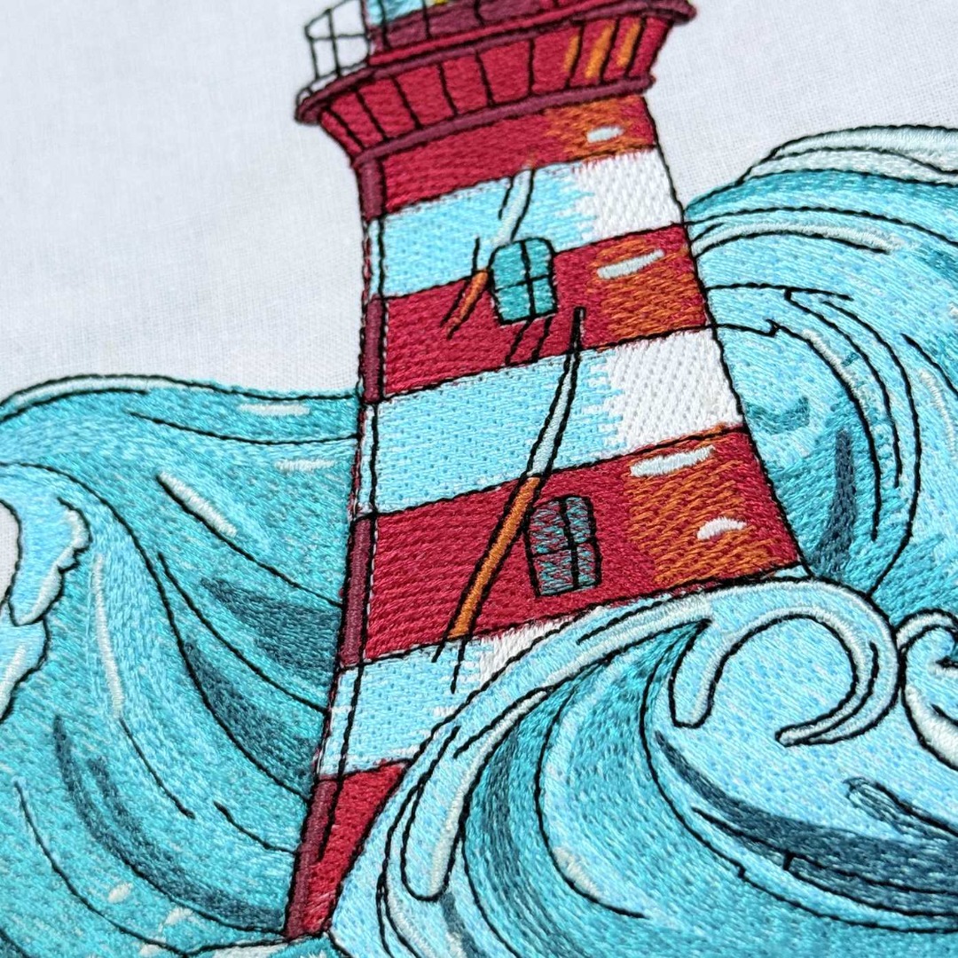 Light House In The Ocean