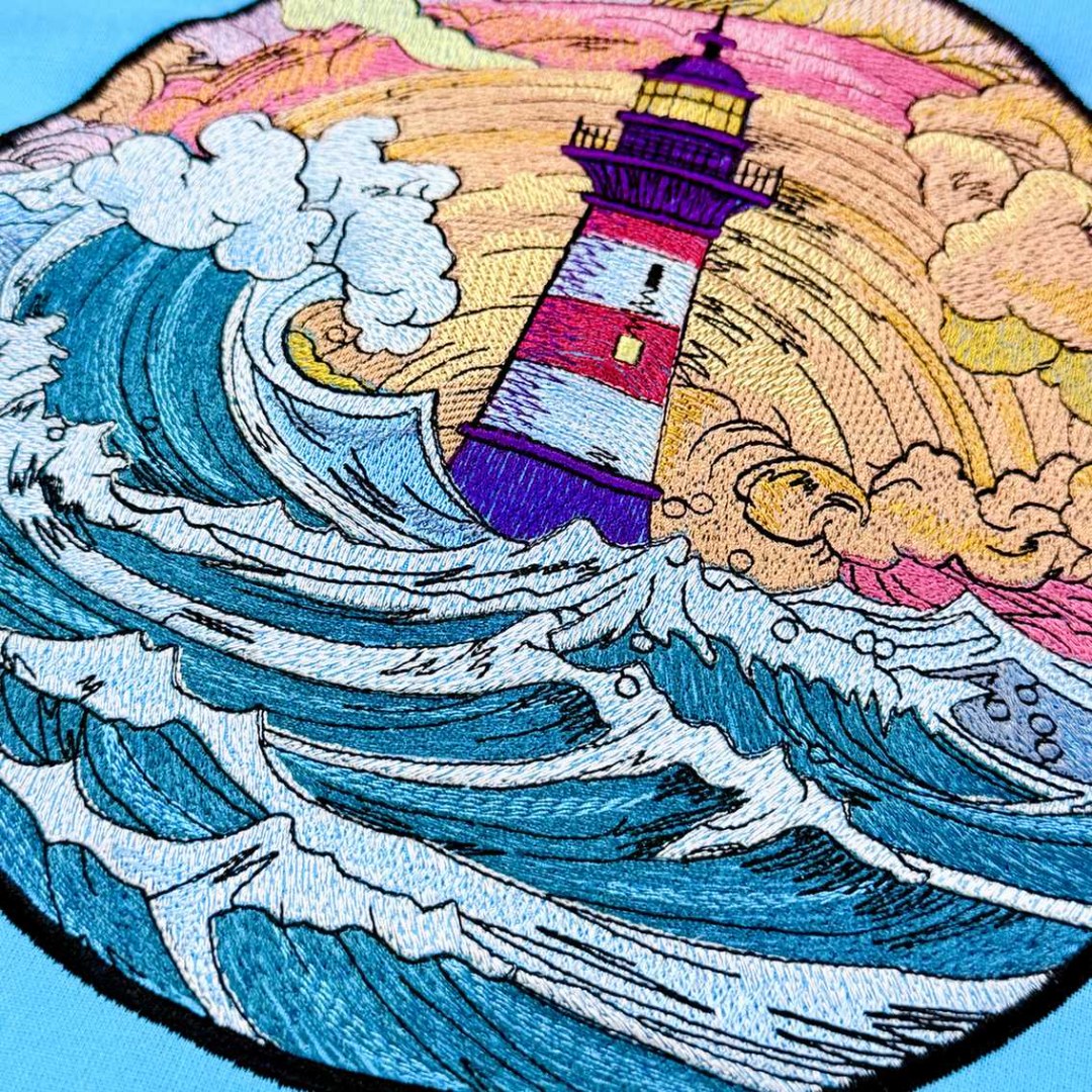 Light House and Ocean Waves