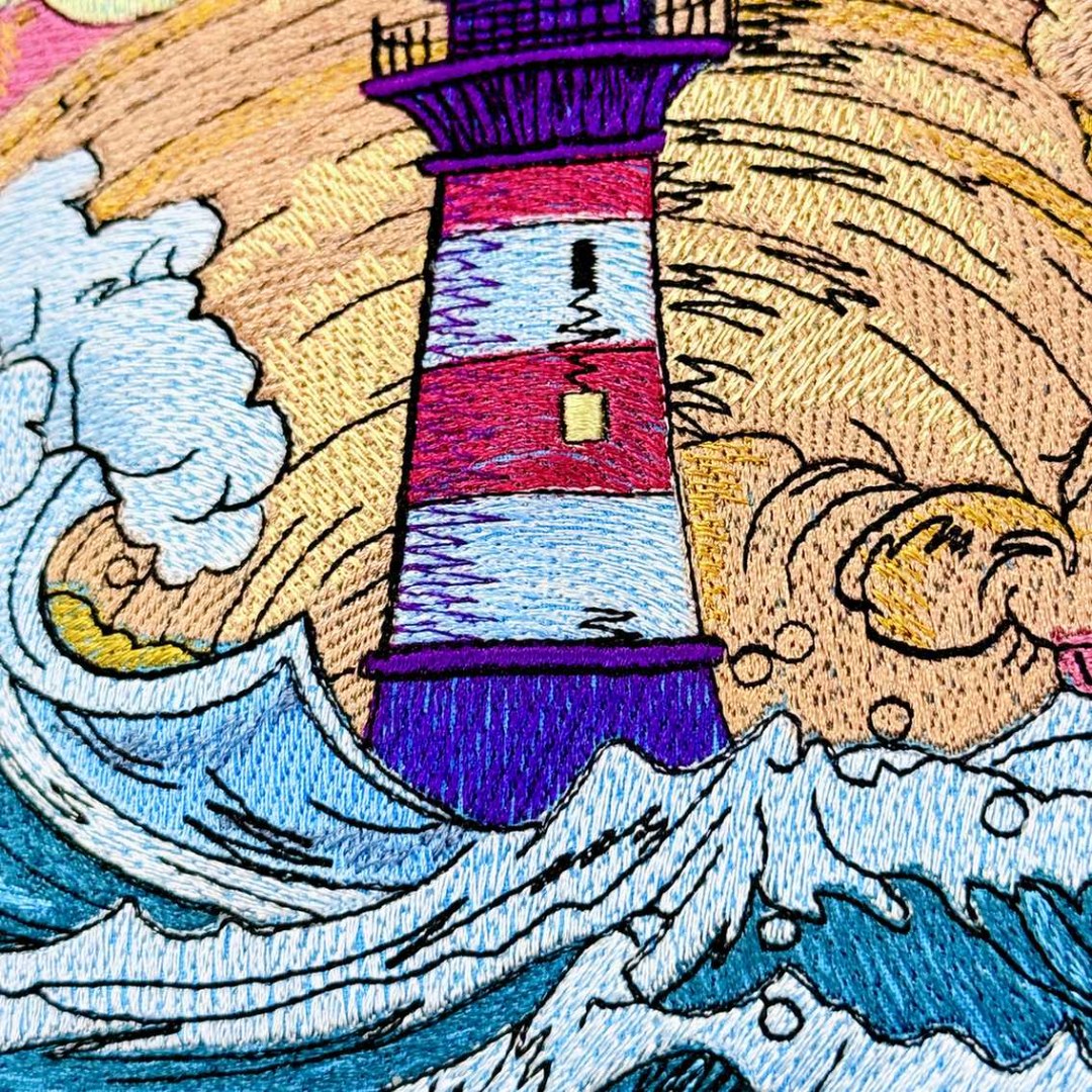 Light House and Ocean Waves