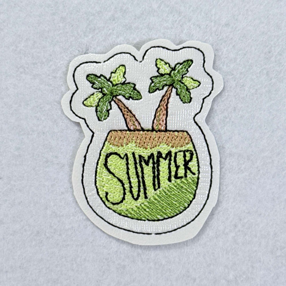Summer Coconut Drink ITH Key Fob