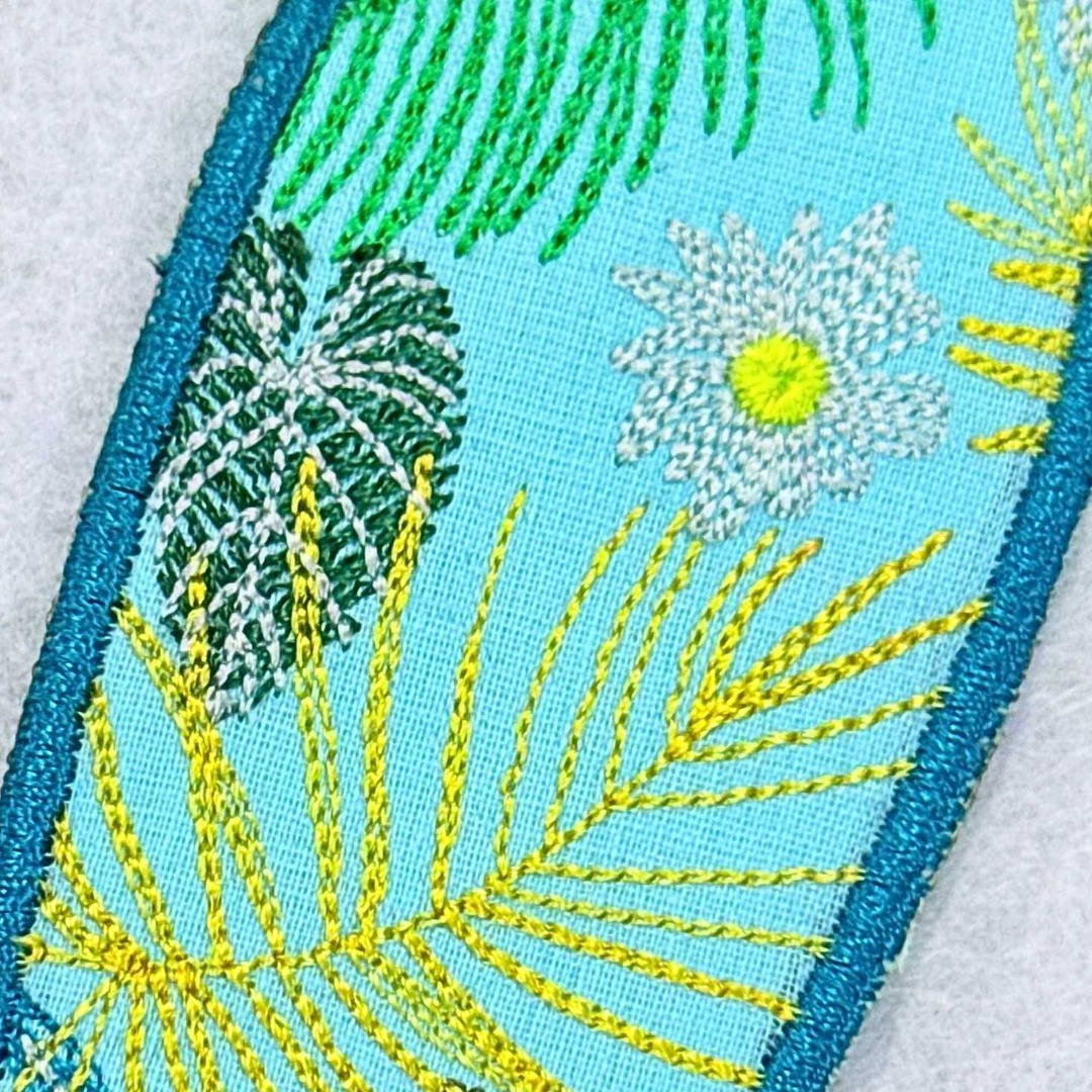 Floral Surf Board ITH Bookmark