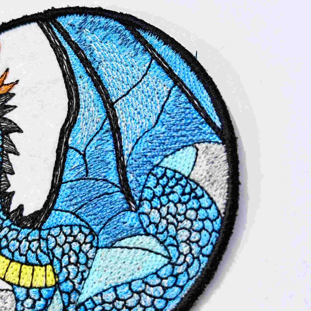 Blue And Gold Dragon ITH Coaster