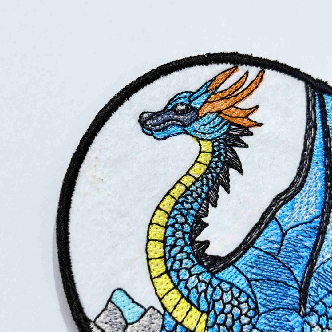 Blue And Gold Dragon ITH Coaster