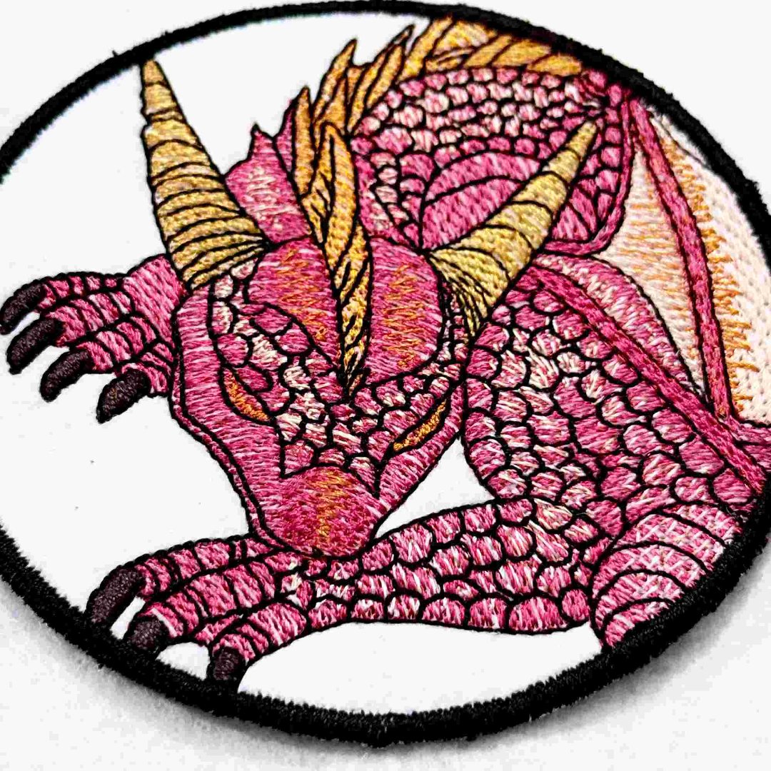 Sleeping Horned Dragon ITH Coaster