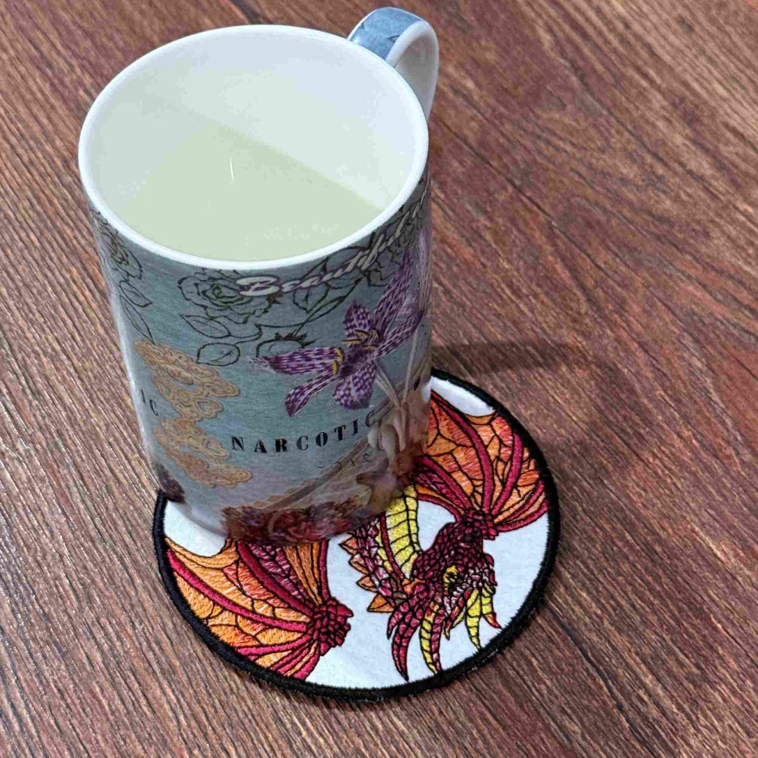 Flamed Dragon ITH Coaster