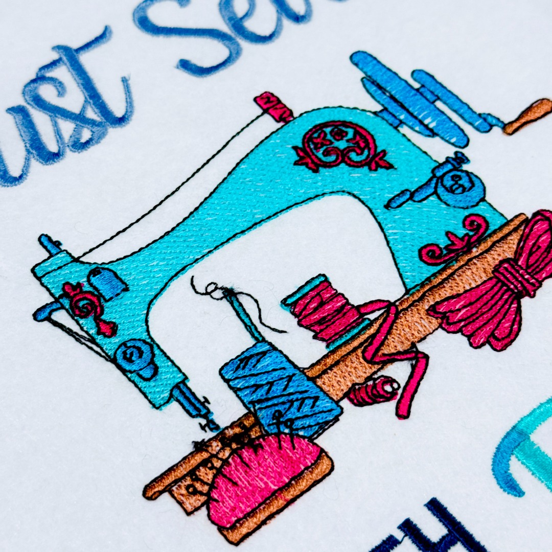 Just Sew With The Flow Quote