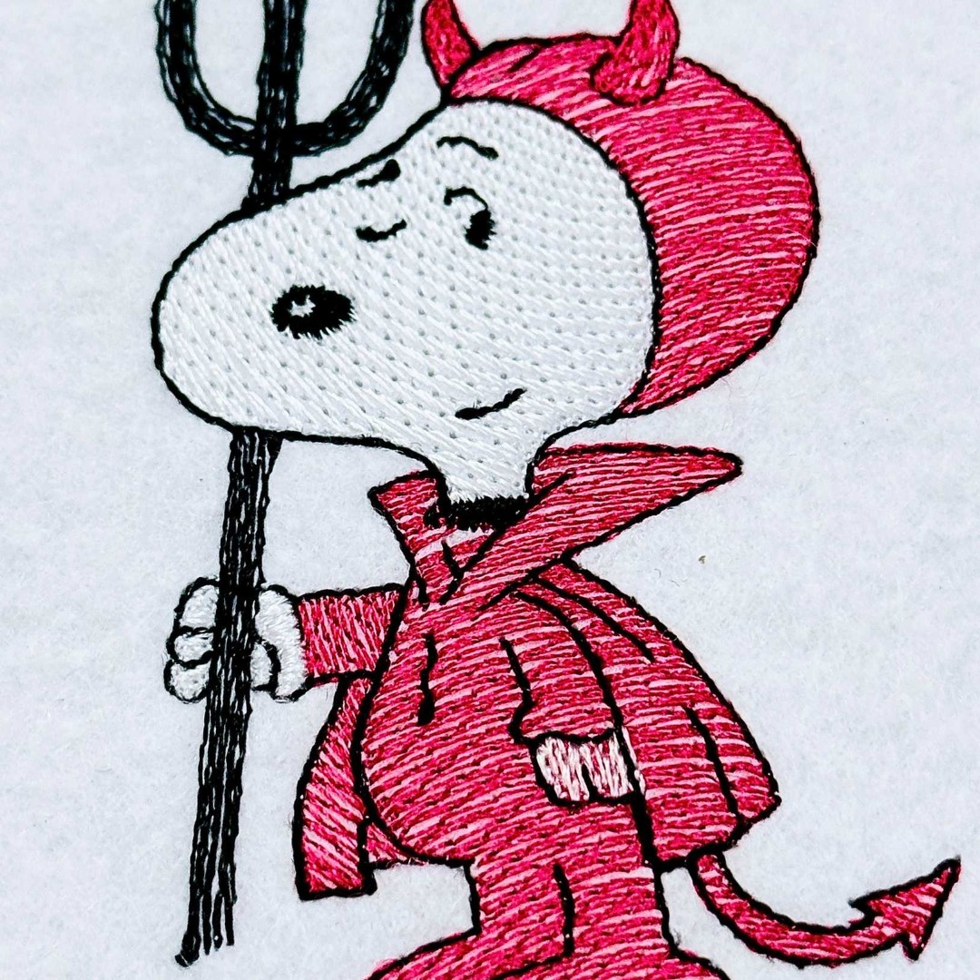 Cute Devil Doggo