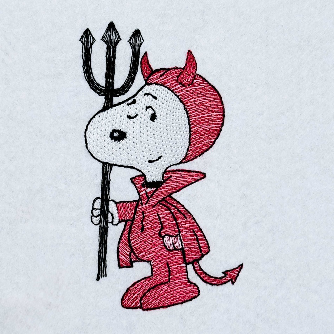 Cute Devil Doggo