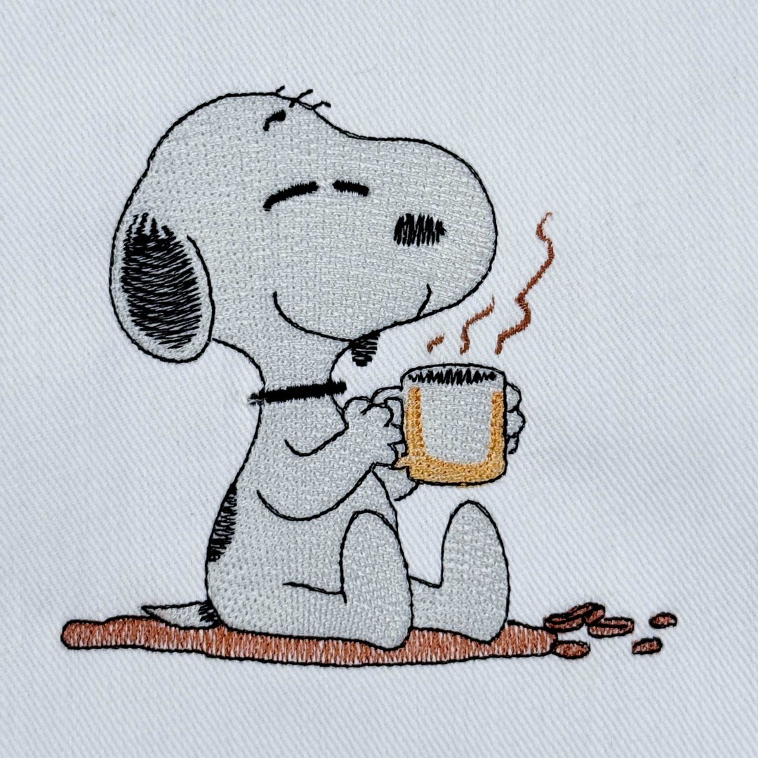 Nosey Dog With Coffee