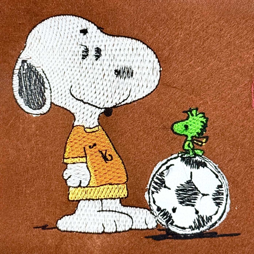 Football Dog And Pup Applique