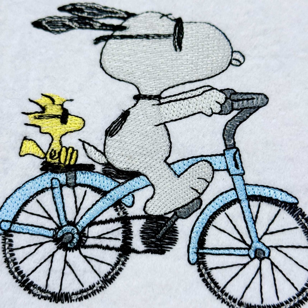 Nosey Dog On Bicycle