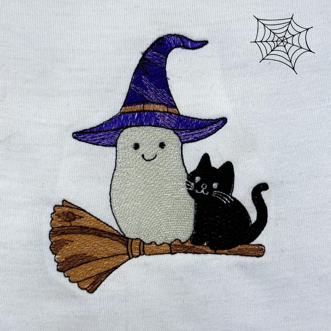 Witchy Ghost With Cat Witchy Ghost With Cat