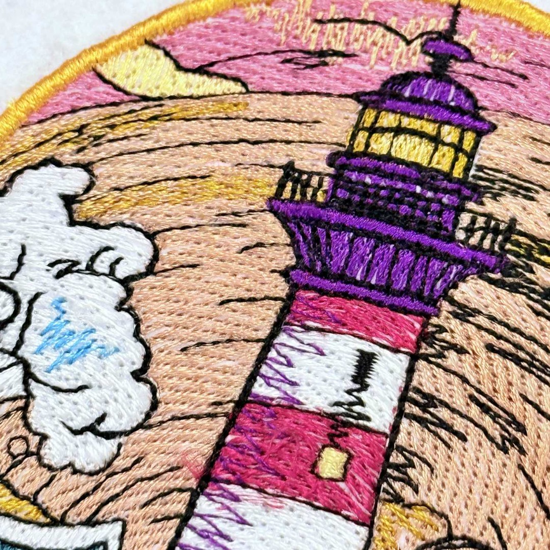 Lighthouse ITH Coaster