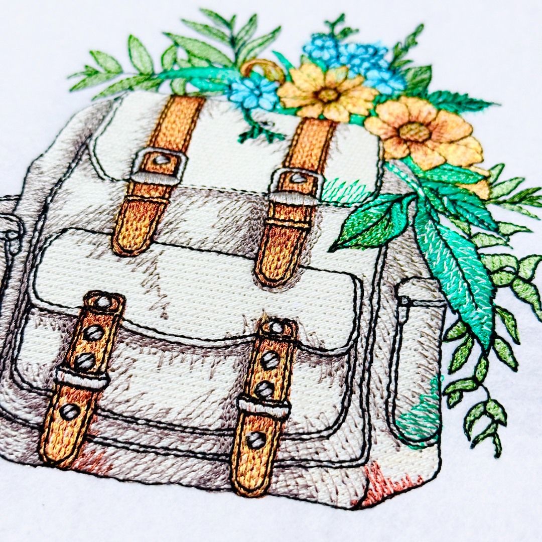 Floral School Bag