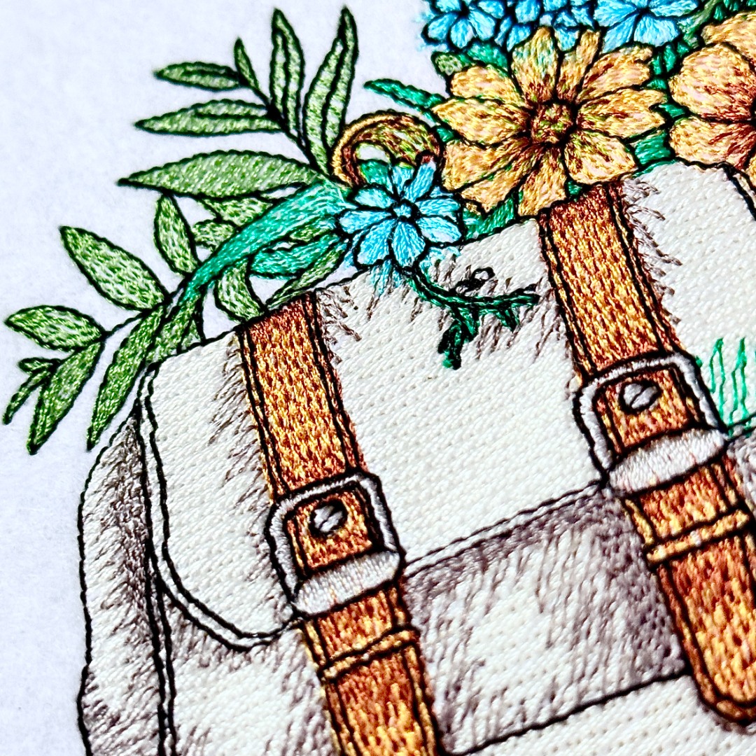Floral School Bag