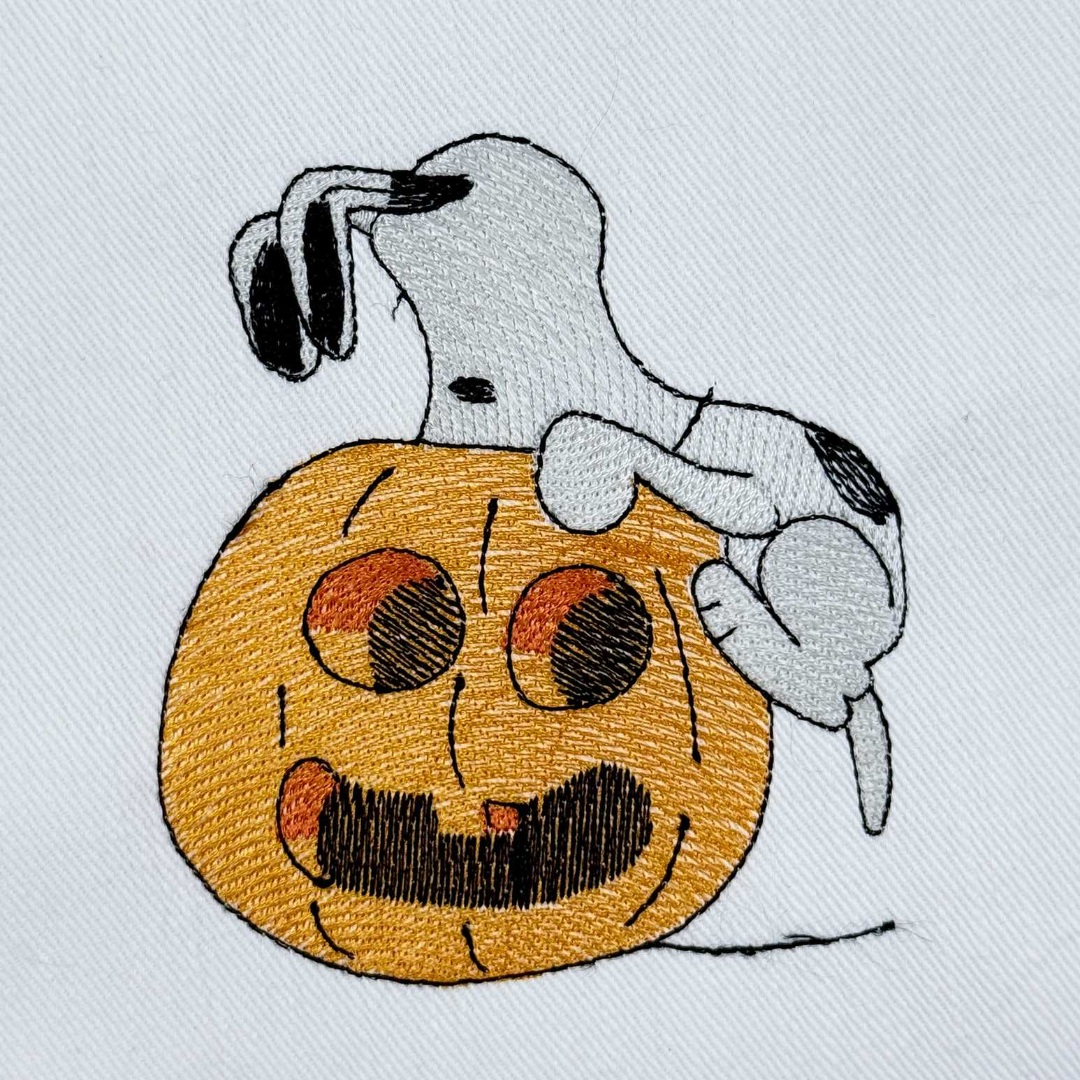 Nosey Dog in Jack o Lantern