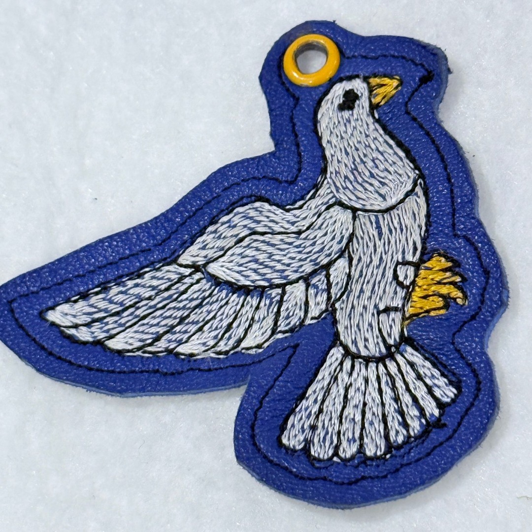 White Pigeon Key Fob