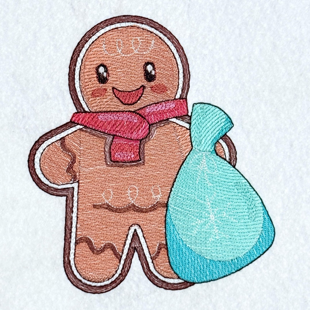 Gingerbread With Gift Bag Gingerbread With Gift Bag