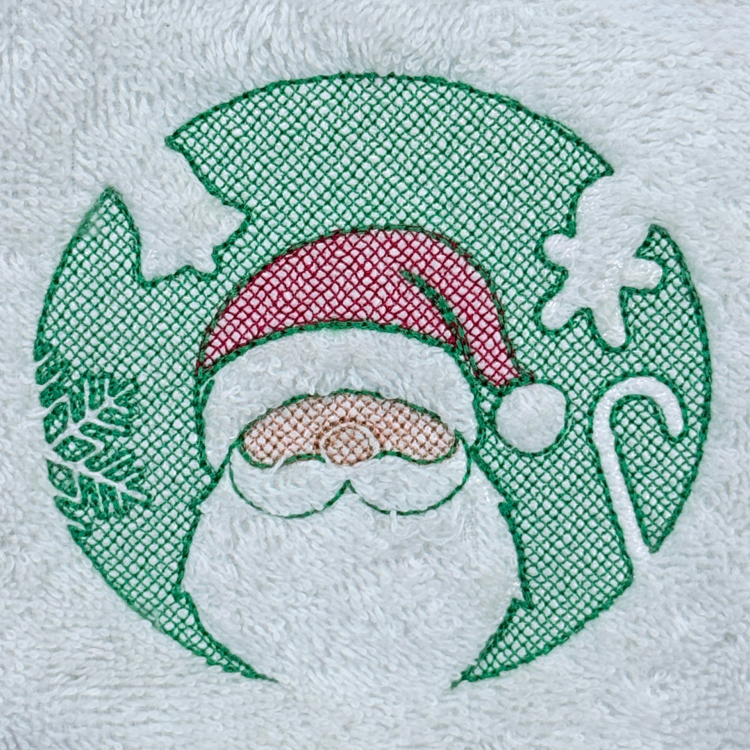 Santa Claus Face Embossed Santa Claus Face Embossed