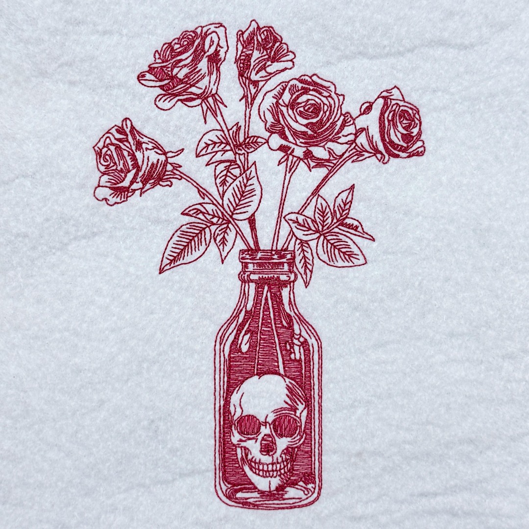 Deadly Roses Line Art